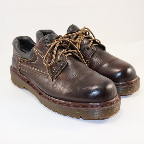 Dr. Martens Made in England Brown Leather Shoes UK 9 Chunky Sole